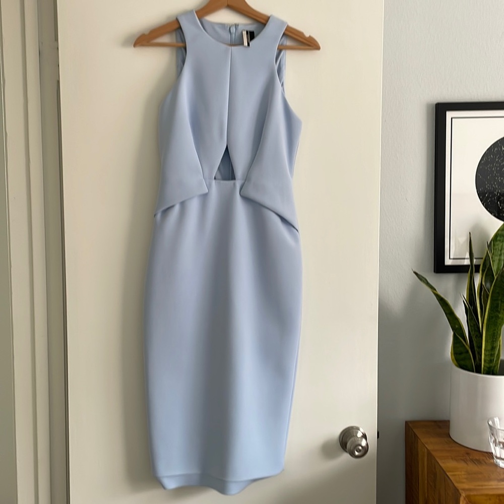 Topshop light blue cocktail dress